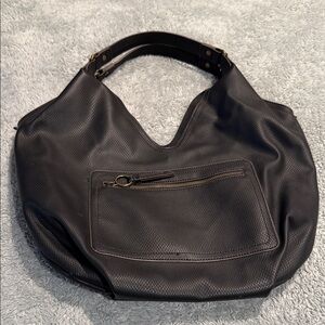 a.n.a Charcoal Hobo Bag with Front Zip Pocket